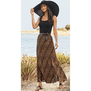 Peruvian Connection Atacama Maxi Skirt in Maple US‎ Size 8